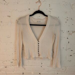 Reformation Cream Cardigan